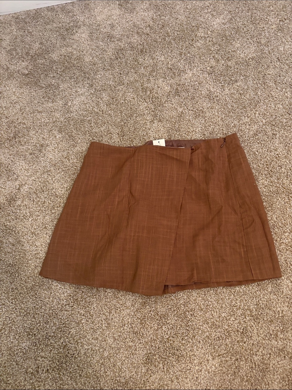 Mini Skort in Warm Brown
